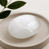 Selenite Crystal Palm Stone 6.5 cm Morocco - SHAMTAM.COM