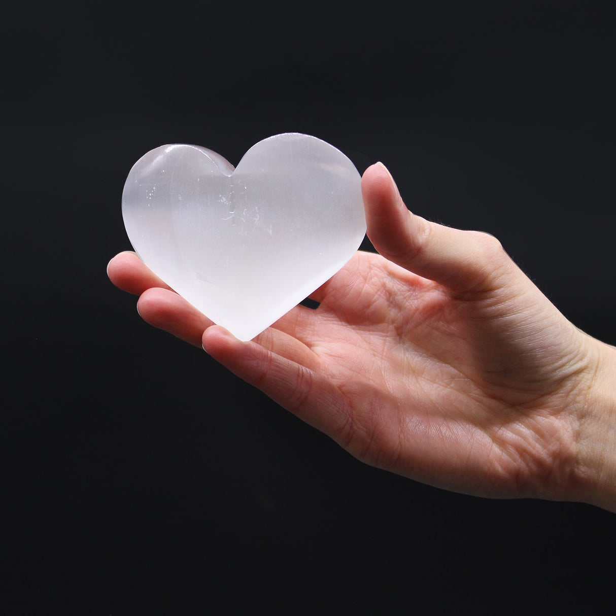 Selenite Heart - 5 - 6 cm - SHAMTAM.COM