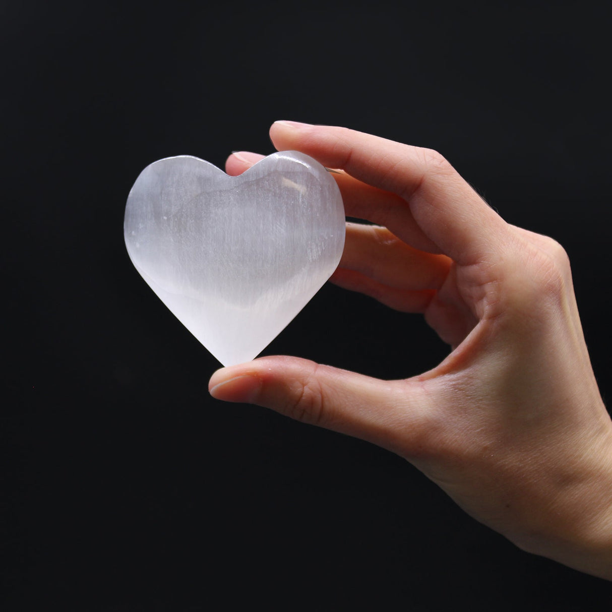 Selenite Heart - 7 - 8cm - SHAMTAM.COM