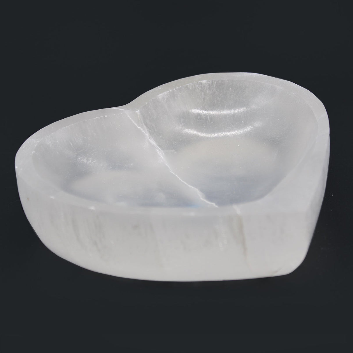 Selenite Bowl Heart - 15cm - SHAMTAM.COM