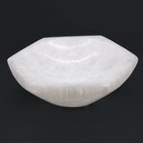 Selenite Bowl Hex - 15cm - SHAMTAM.COM