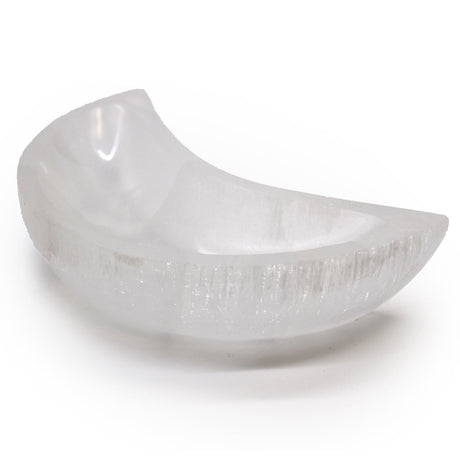 Selenite Bowl Moon - 15cm - SHAMTAM.COM