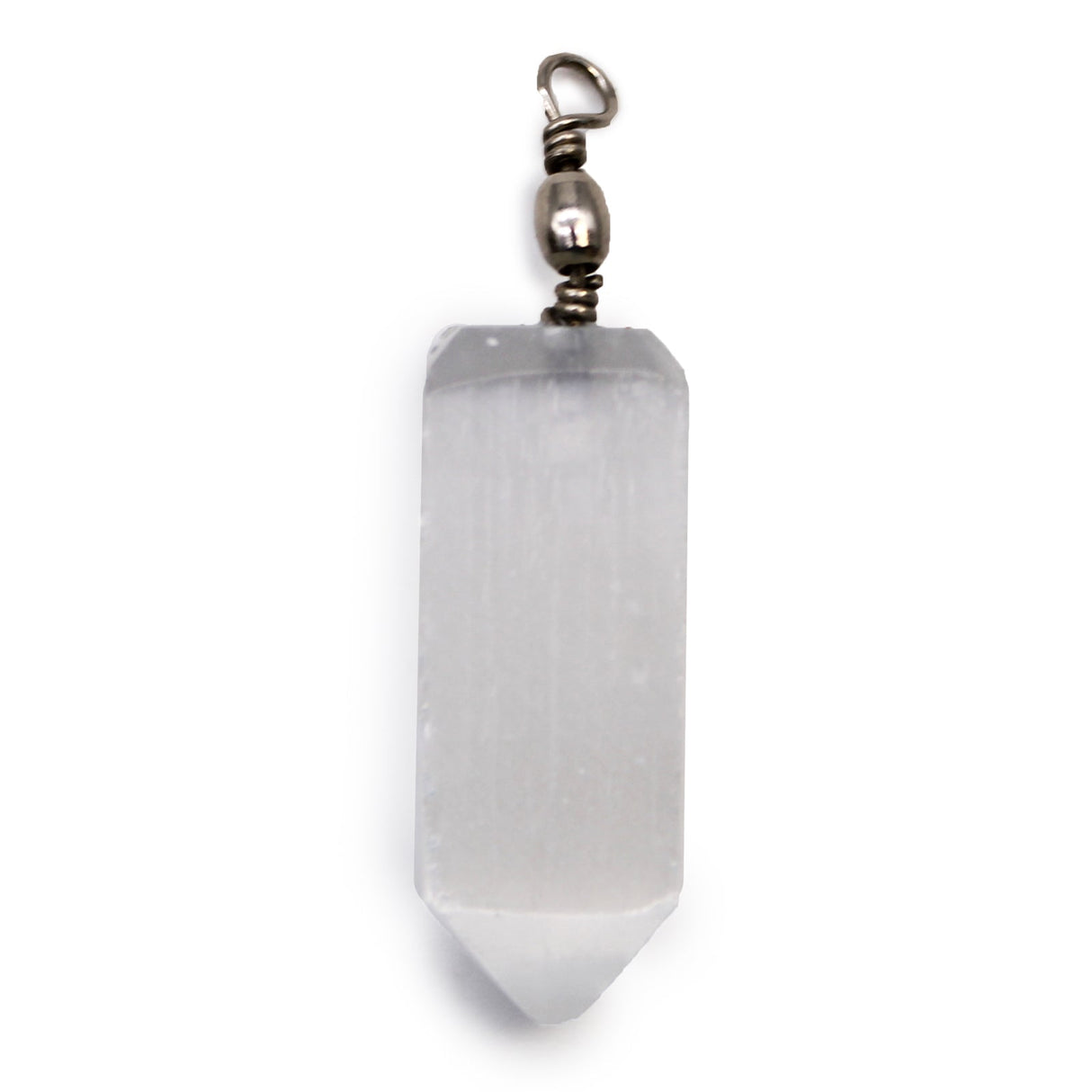 Selenite Obelisk Pendant - SHAMTAM.COM