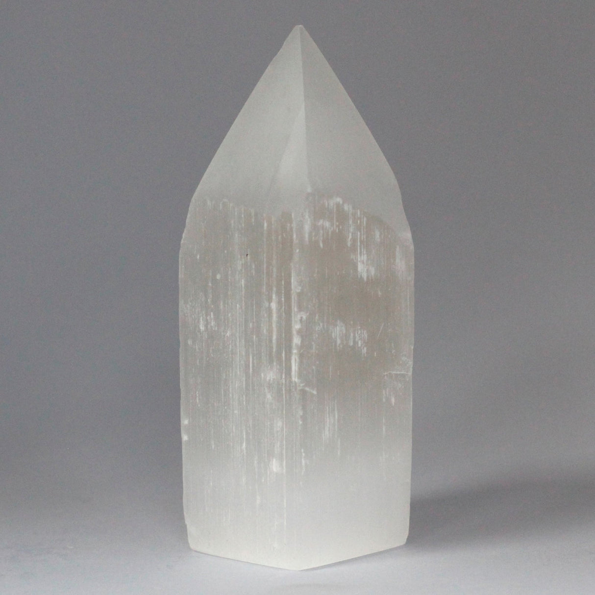 Selenite Pencil Point Tower - 15 cm - SHAMTAM.COM