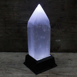 Selenite Pencil Point Tower - 15 cm - SHAMTAM.COM