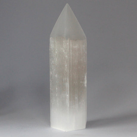 Selenite Pencil Point Tower - 20 cm - SHAMTAM.COM