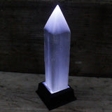 Selenite Pencil Point Tower - 20 cm - SHAMTAM.COM