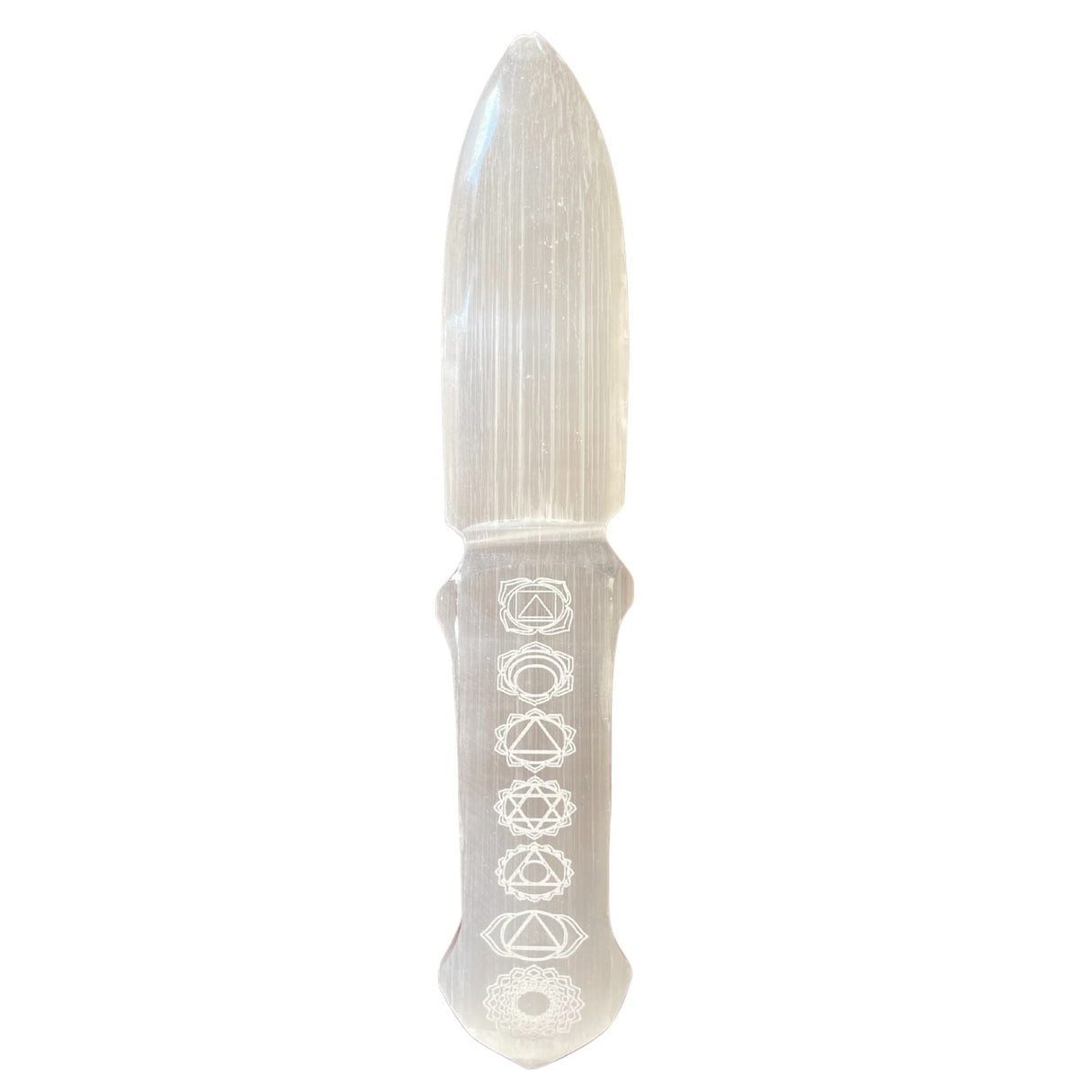 Selenite Ritual Knife - Chakra - SHAMTAM.COM