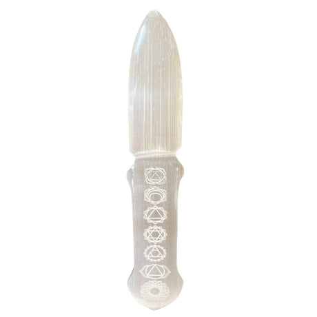 Selenite Ritual Knife - Chakra - SHAMTAM.COM