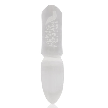 Selenite Ritual Knife - Releasing Bonds - SHAMTAM.COM