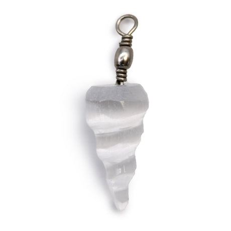 Selenite Spiral Pendant - SHAMTAM.COM