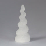 Selenite Spiral Unicorn Horn Tower - 10 cm - SHAMTAM.COM