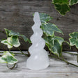 Selenite Spiral Unicorn Horn Tower - 10 cm - SHAMTAM.COM