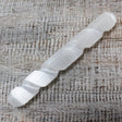 Selenite Wand Spiral - 16 cm ( Round Both Ends) - SHAMTAM.COM