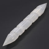 Selenite Wand Spiral - 16 cm (Point Both Ends) - SHAMTAM.COM