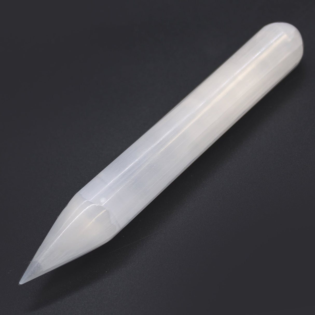 Selenite Wand - 16 cm (Point one End) - SHAMTAM.COM