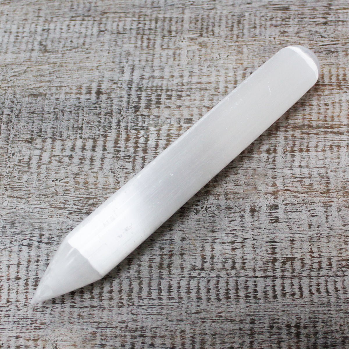 Selenite Wand - 16 cm (Point one End) - SHAMTAM.COM