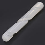 Selenite Wand Spiral - 16 cm ( Round Both Ends) - SHAMTAM.COM
