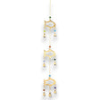 Serene Fish Drop Wind Chime with 7 Brass Bells - Handcrafted Indian Decor for Abundance and Tranquility - SHAMTAM.COM