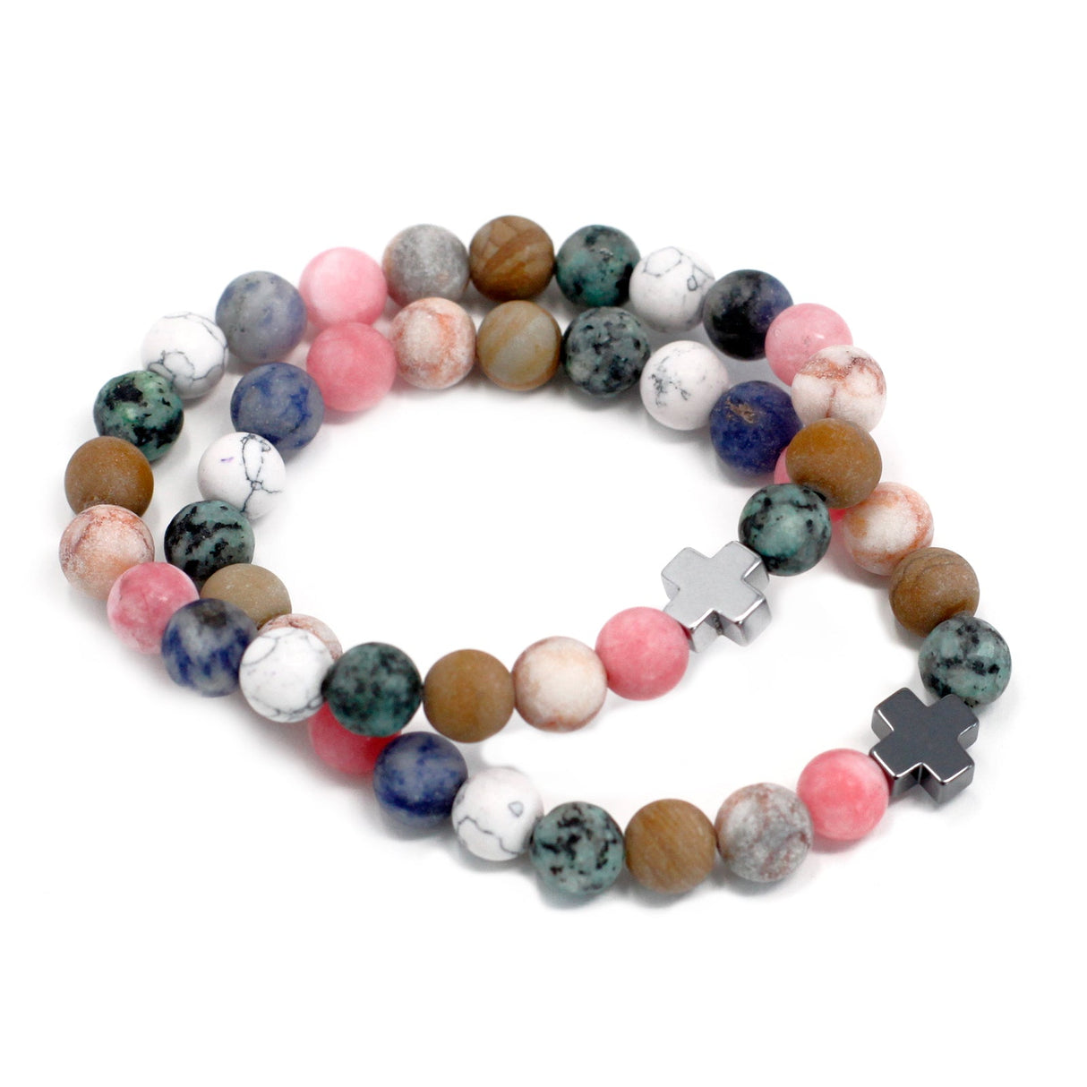 Couple Bracelets - Harmony - Rainbow Gemstones - SHAMTAM.COM