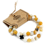 Couple Bracelets - Loyalty - Amazonite & Yellow Jasper - SHAMTAM.COM