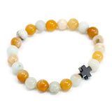 Couple Bracelets - Loyalty - Amazonite & Yellow Jasper - SHAMTAM.COM