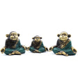 Set of 3 - Family of Yoga Monkeys (asst sizes) - SHAMTAM.COM