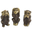 Set of 3 - See No Evil etc - Monkeys - SHAMTAM.COM