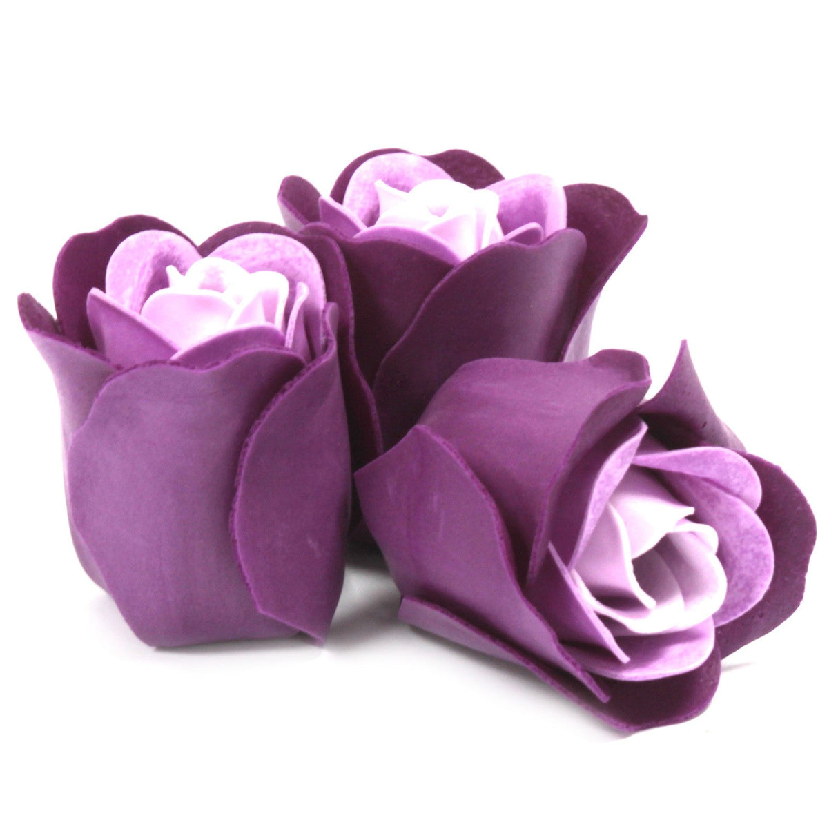 Set of 3 Soap Flower Heart Box - Lavender Roses - SHAMTAM.COM