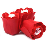 Soap Flowers Heart Box - Red Roses - Set of 3 - SHAMTAM.COM