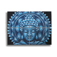 Set of 4 Blue Buddha Mandala Brocade Detail 30x40cm - SHAMTAM.COM