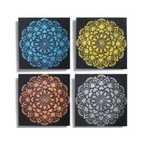 Set of 4 Mandala Brocade Detail 30x30cm - SHAMTAM.COM