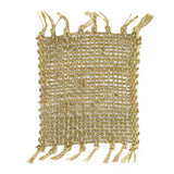 Set of 4 Seagrass Fringe Natural Coasters - Natural - SHAMTAM.COM