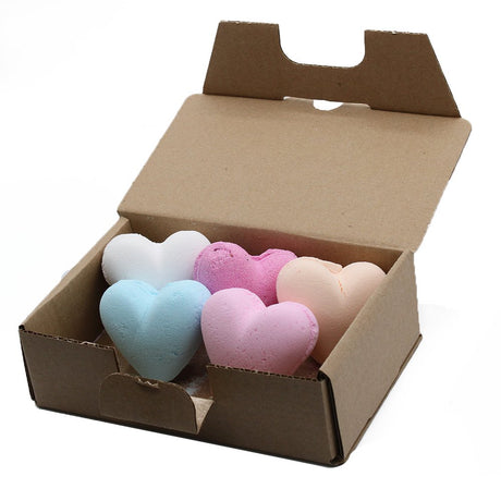 Bath Bombs Set Love Heart of 6 70g - SHAMTAM.COM