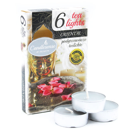 Set of 6 Scented Tealights - Oriental - SHAMTAM.COM