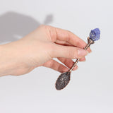 Set of 7 Bronze Gemstone Crystal Witch Spoons - SHAMTAM.COM