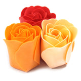 Set of 9 Soap Flower Box - Peach Roses - SHAMTAM.COM