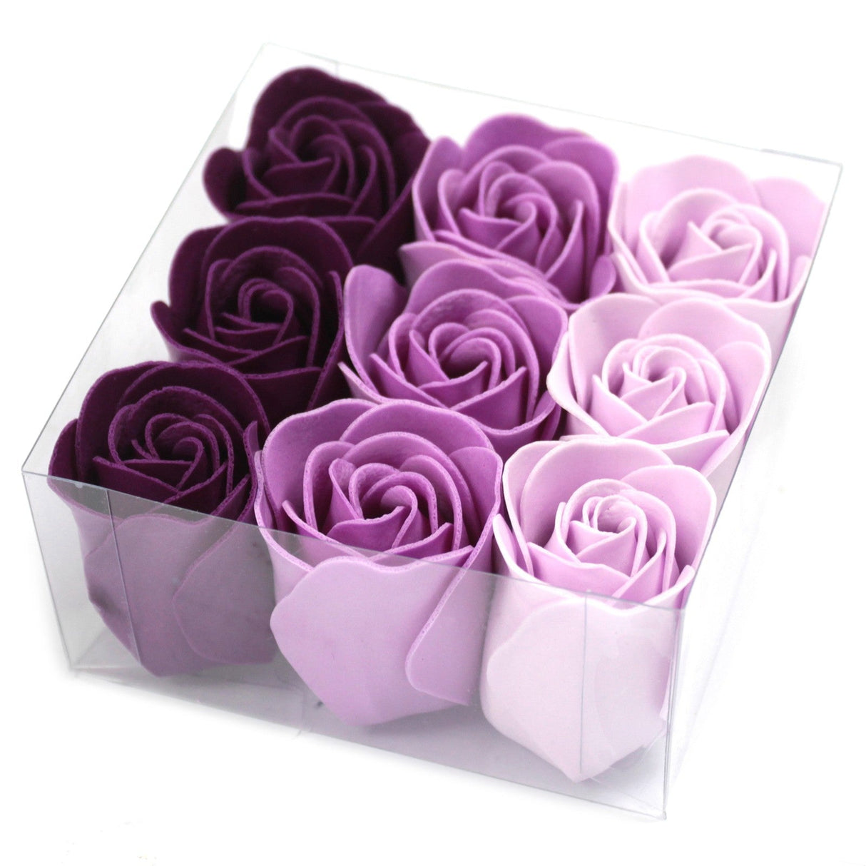 Set of 9 Soap Flower - Lavender Roses - SHAMTAM.COM