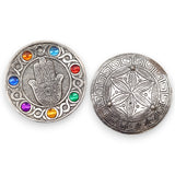 Seven Chakra Hamsa Incense Burner - SHAMTAM.COM