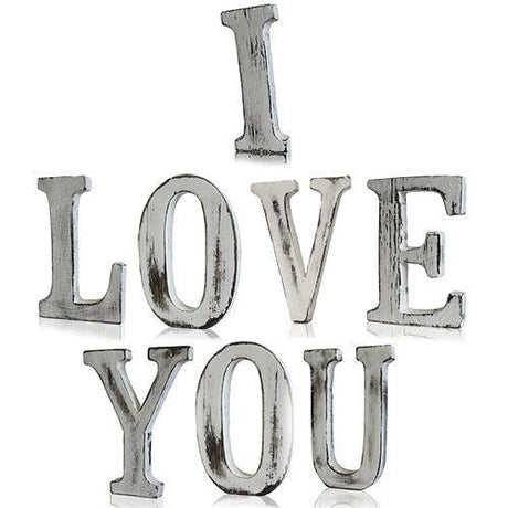 Wooden Letters - I LOVE YOU (8) - SHAMTAM.COM