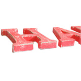 Wooden Letters Red Wash - HAPPY - SHAMTAM.COM