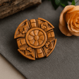 Sheesham Wooden Puzzle Box, Round Petal - SHAMTAM.COM