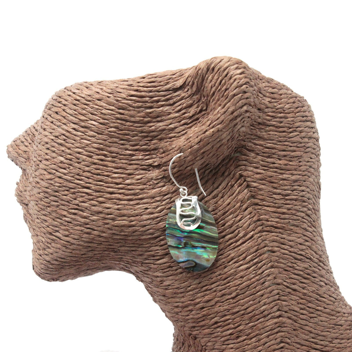 Shell & Silver Earrings - Abalone - SHAMTAM.COM