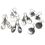 Shell & Silver Earrings - Classic Disc - MOP - SHAMTAM.COM