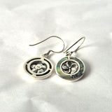 Shell & Silver Earrings - Frangipani - Abalone - SHAMTAM.COM