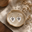 Boucles d'oreilles Coquillage et Argent - Tortue de mer - Nacré