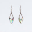 Shell & Silver Earrings - Spear Drops - Abalone - SHAMTAM.COM