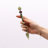 Shiva Lingam Magic Wand - Green Adventurine - Happiness - SHAMTAM.COM