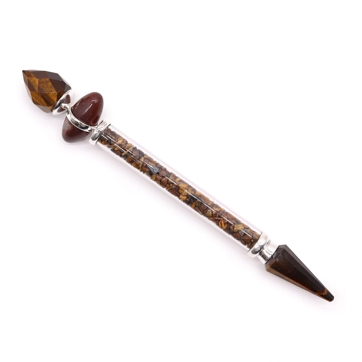 Shiva Lingam Healing Wand - Tiger Eye - Confidence - SHAMTAM.COM