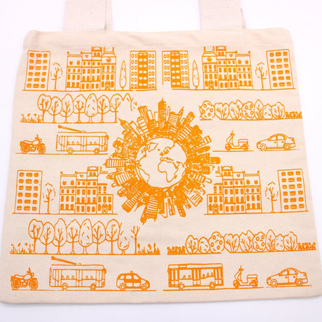 Shopping Bag - 38x42cm - City Life - 10oz - SHAMTAM.COM